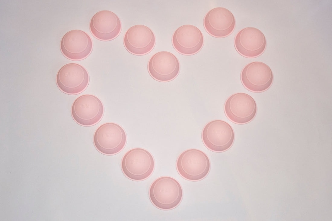 Valentines heart static cups